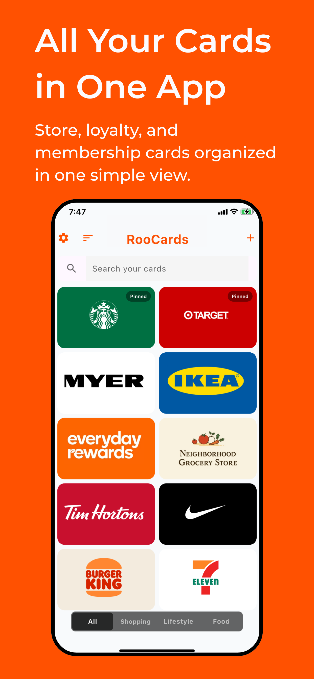 RooCards App Screenshot