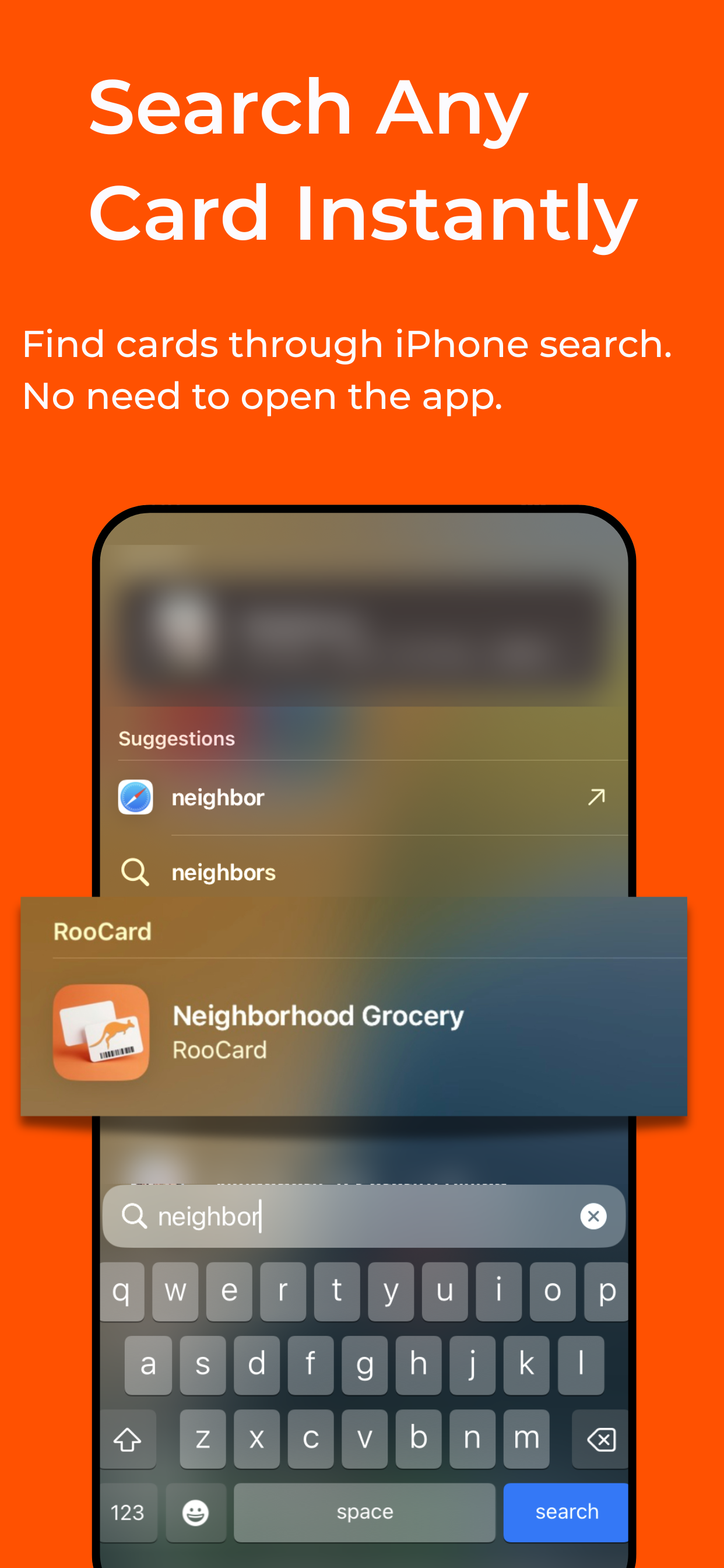 RooCards Spotlight search integration